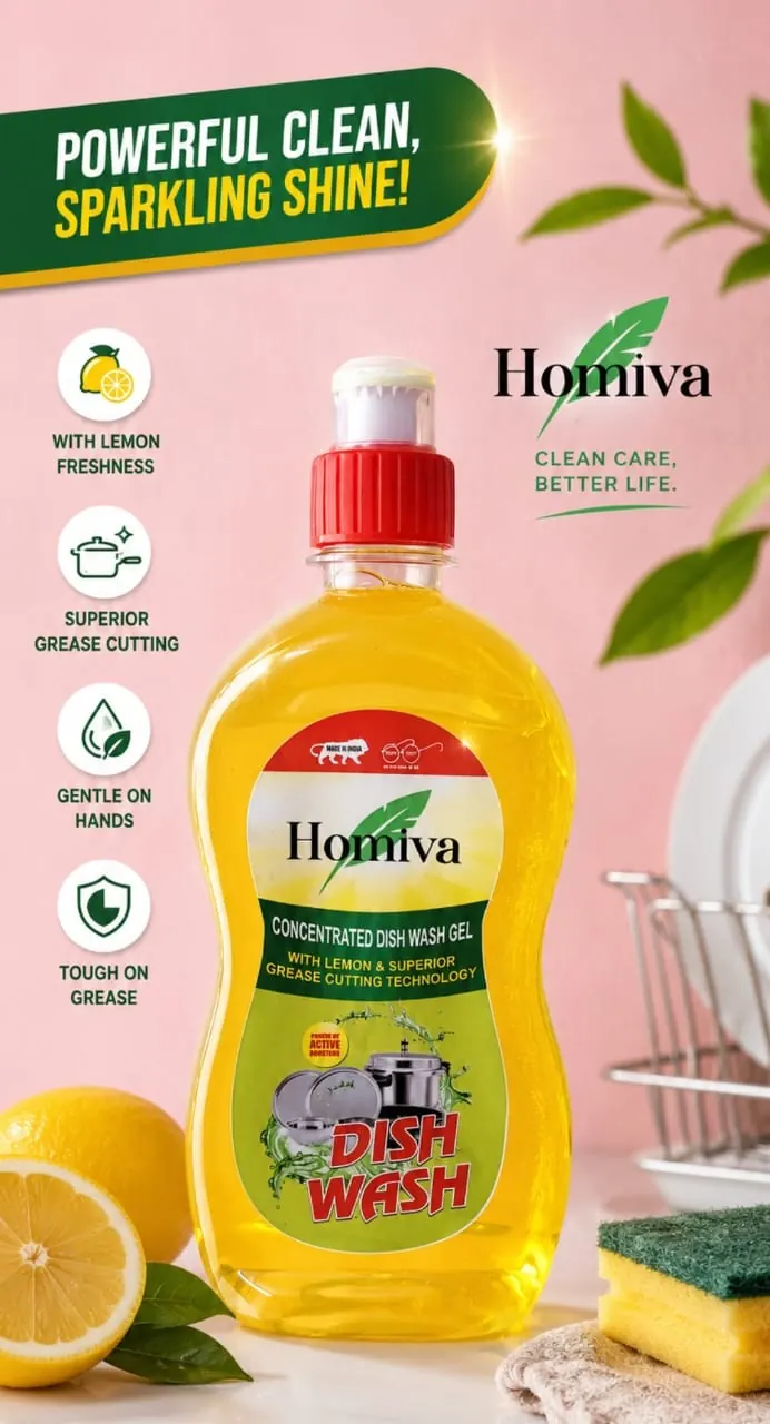 HOMIVA Lemon Dish Wash Gel